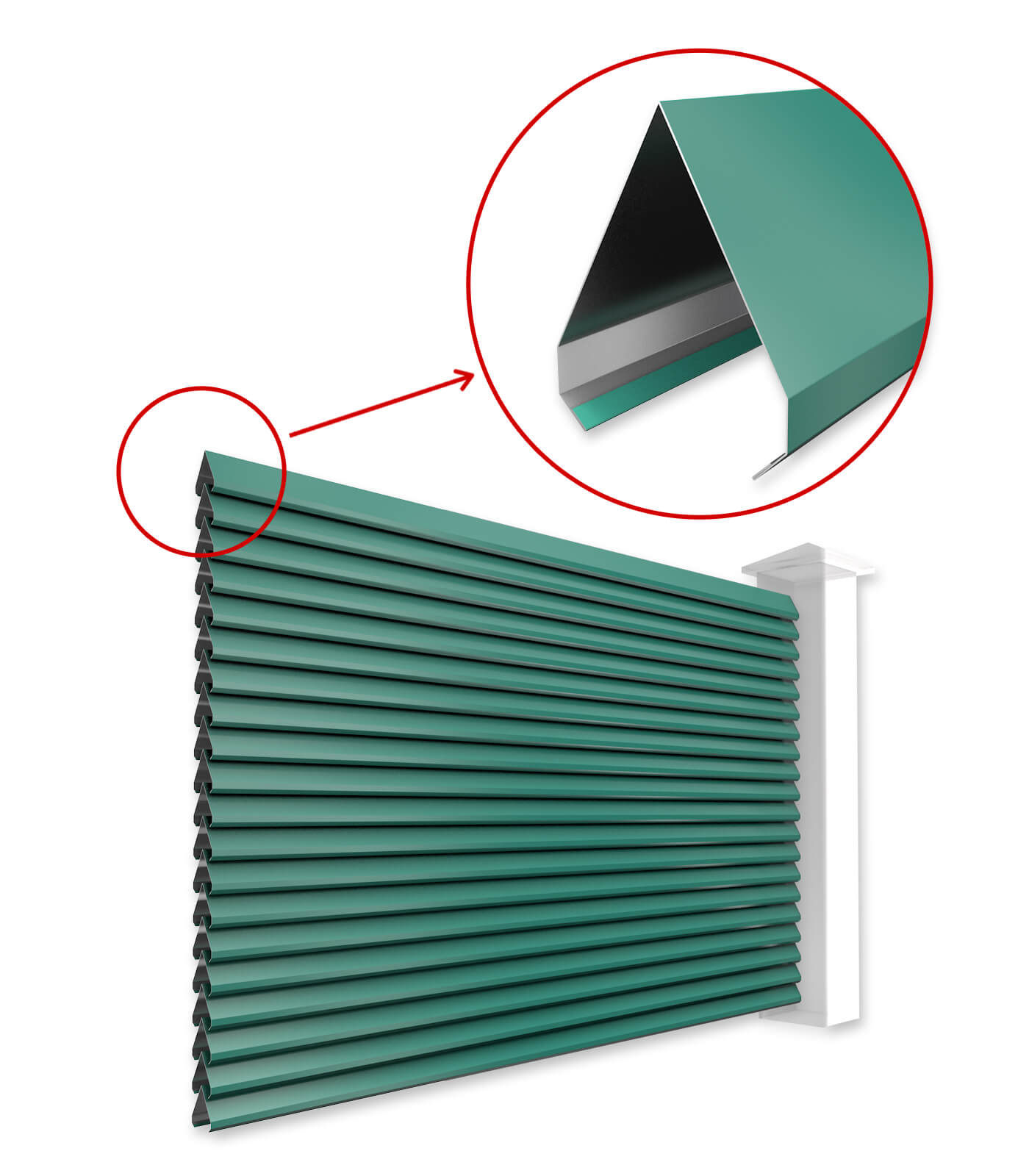 Ламели Реснички для двустороннего забора в Шымкенте