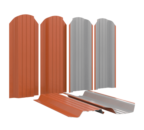 Металлоштакетник для забора П-образный Широкий в Шымкенте